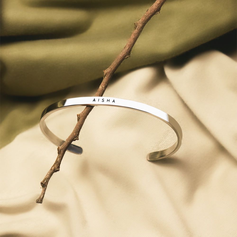 Personalized Silver Bracelet With Name